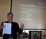 Dr. Donald Roth updates the Club on the business plan and coming programs at the Mondavi Center for the Performing Arts.